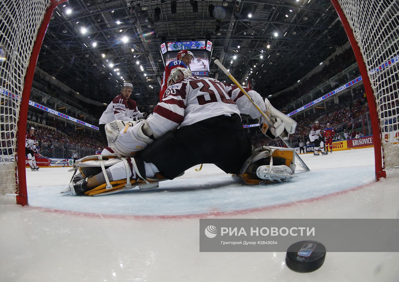 Хоккей. Чемпионат мира. Матч Латвия - Россия