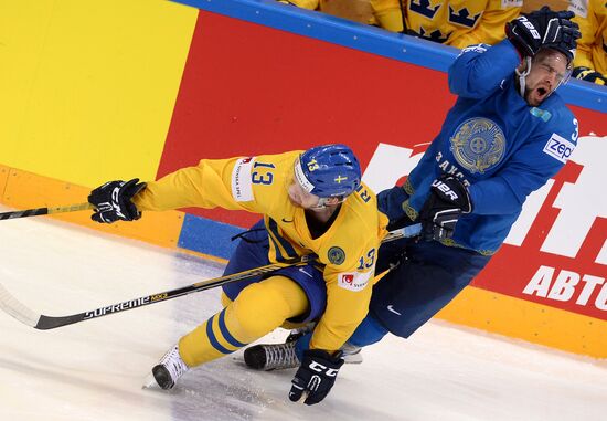 Хоккей. Чемпионат мира. Матч Швеция - Казахстан