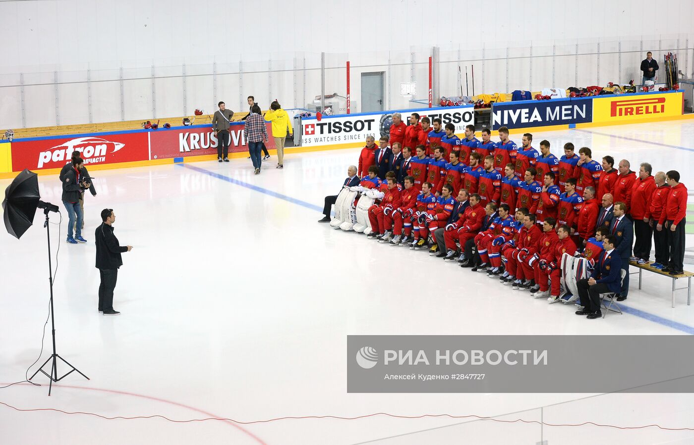 Общая фотография сборной России по хоккею