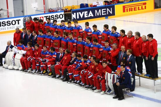 Общая фотография сборной России по хоккею