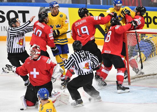 Хоккей. Чемпионат мира. Матч Швейцария - Швеция