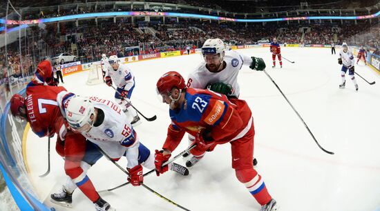 Хоккей. Чемпионат мира. Матч Россия - Норвегия