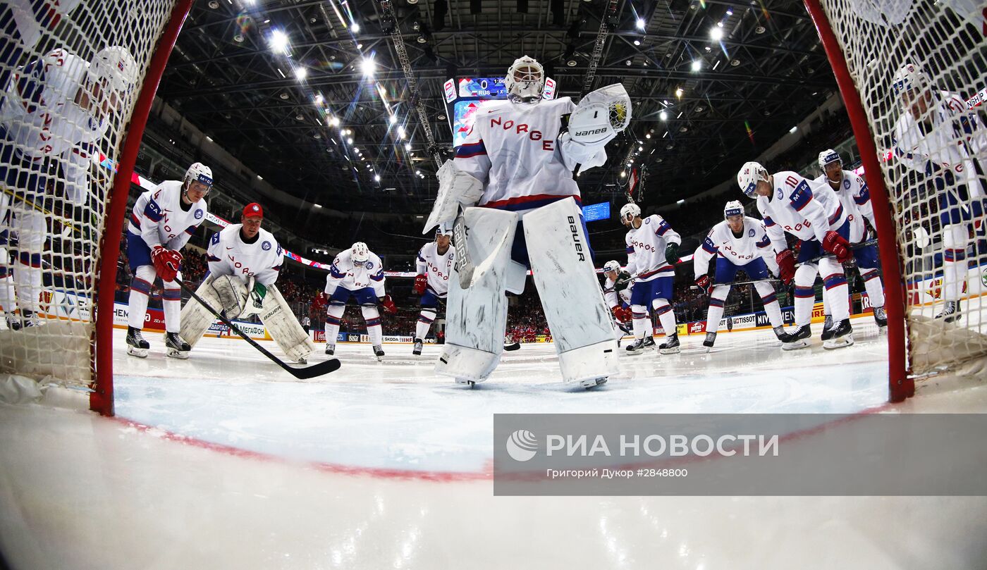 Хоккей. Чемпионат мира. Матч Россия - Норвегия