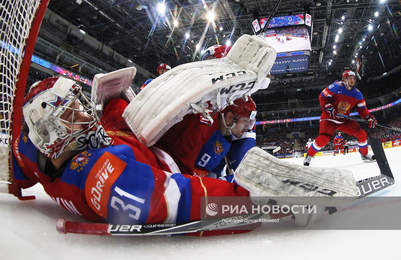 Хоккей. Чемпионат мира. Матч Россия - Норвегия