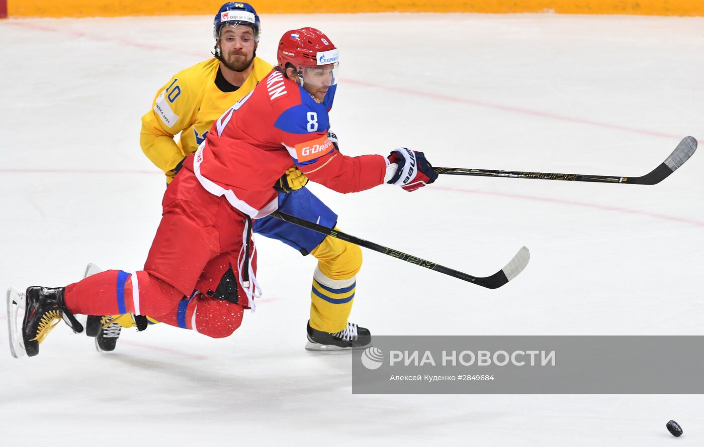 Хоккей. Чемпионат мира. Матч Россия - Швеция