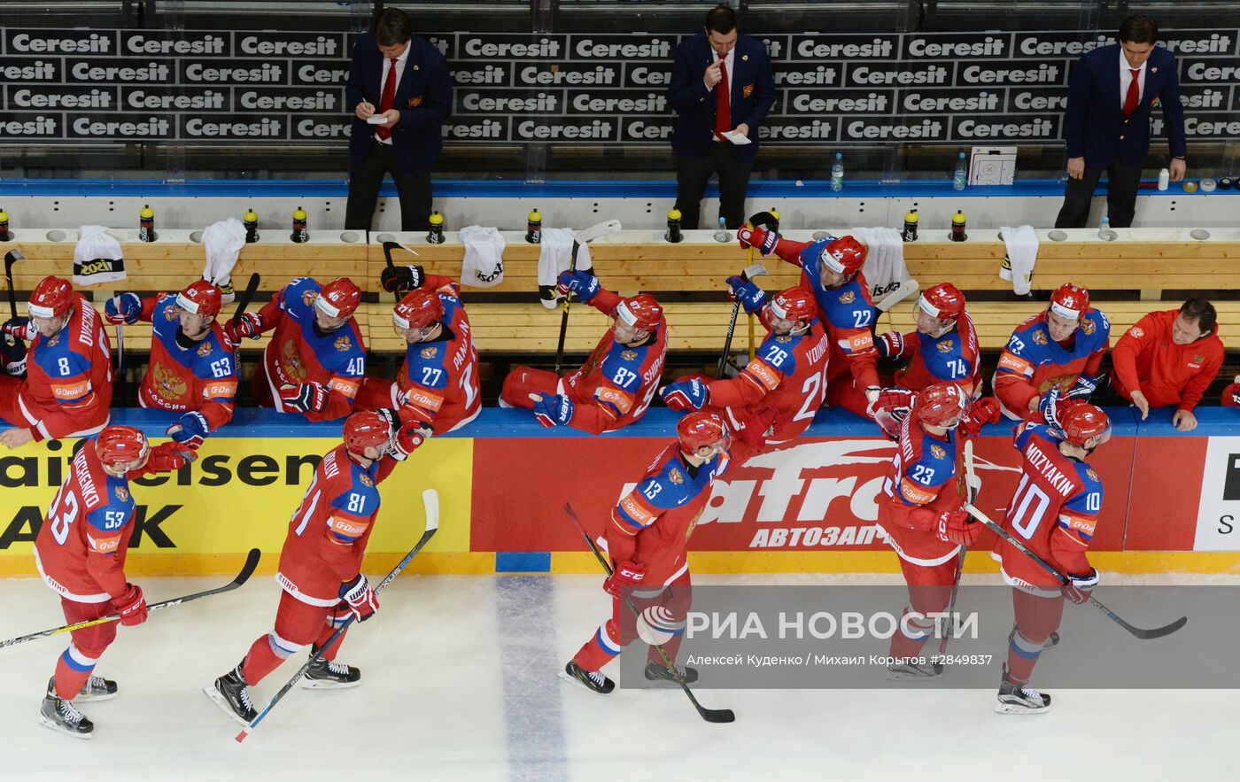 Хоккей. Чемпионат мира. Матч Россия - Швеция