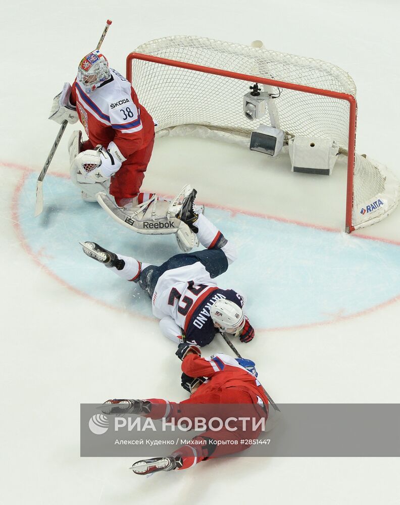 Хоккей. Чемпионат мира. Матч Чехия - США