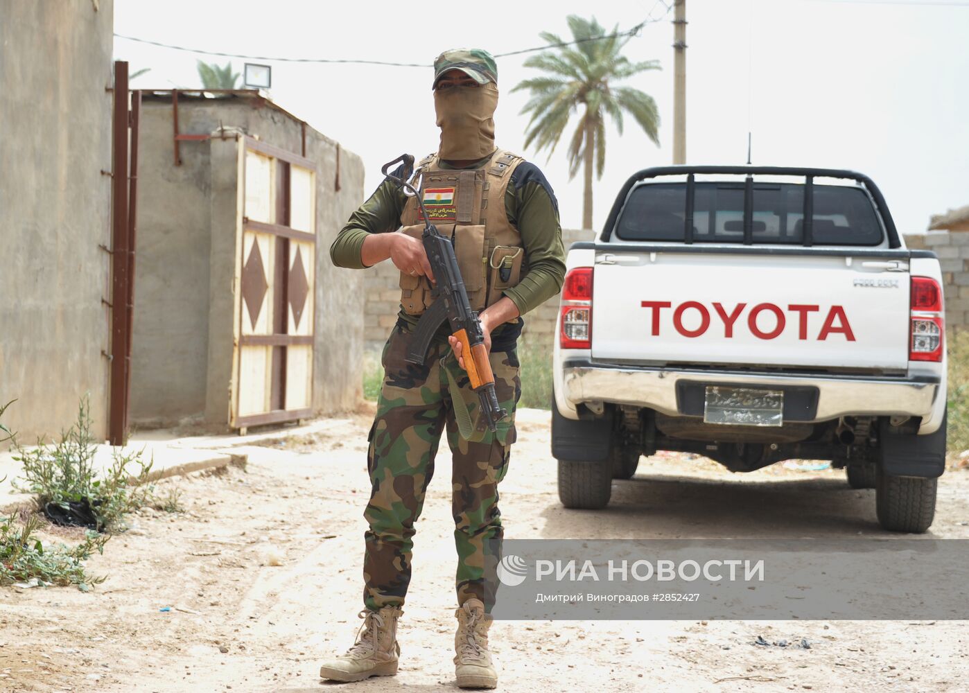Вооруженные силы Иракского Курдистана в провинции Киркук в Ираке