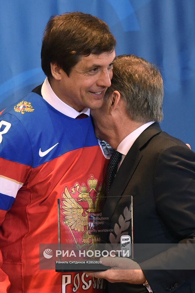 Церемония введения в Зал славы IIHF