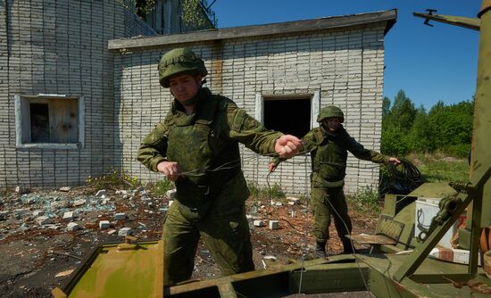 Учения инженерно-саперных групп Западного военного округа