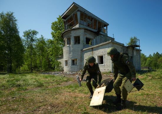 Учения инженерно-саперных групп Западного военного округа