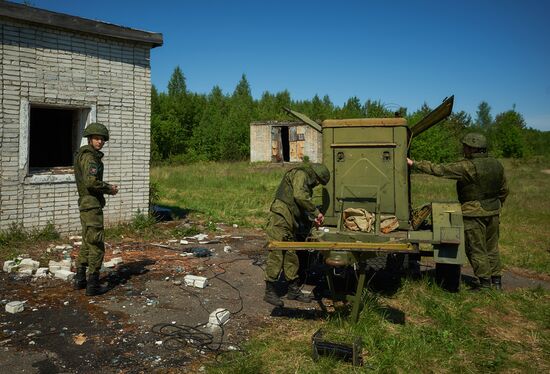 Учения инженерно-саперных групп Западного военного округа