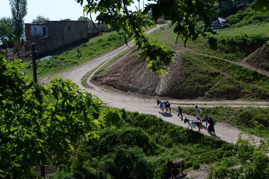 Селение Верхний Джалган Дербентского района Дагестана
