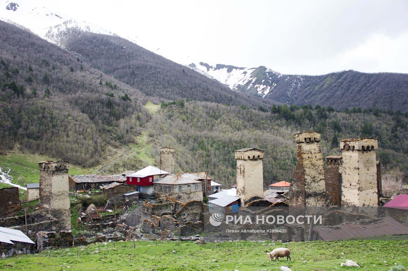 Грузия высокогорное село Ушгули