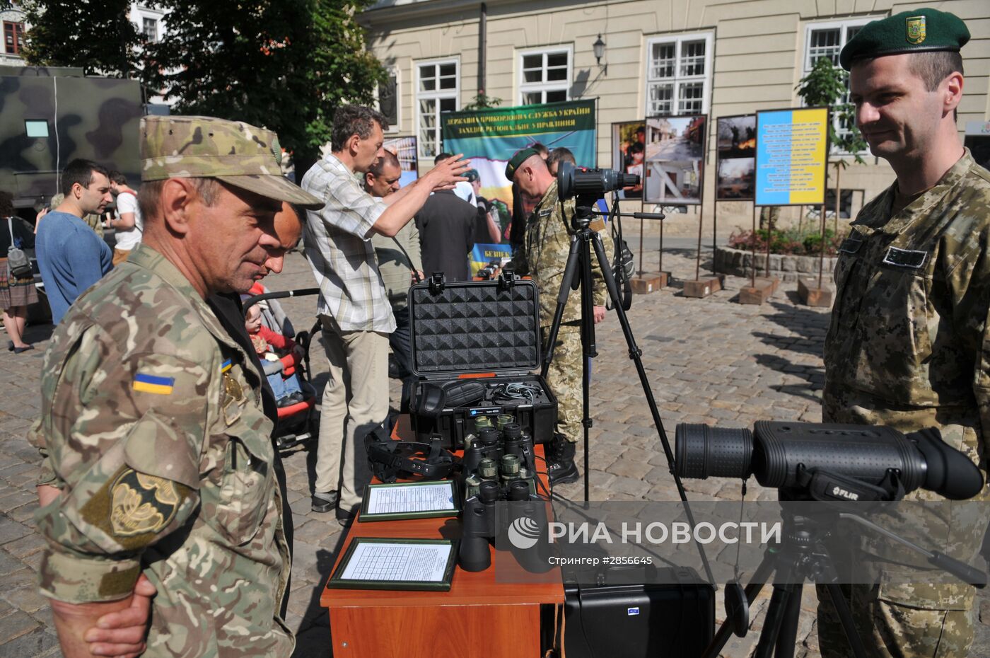 Презентация техники, стоящей на вооружении пограничных войск Украины