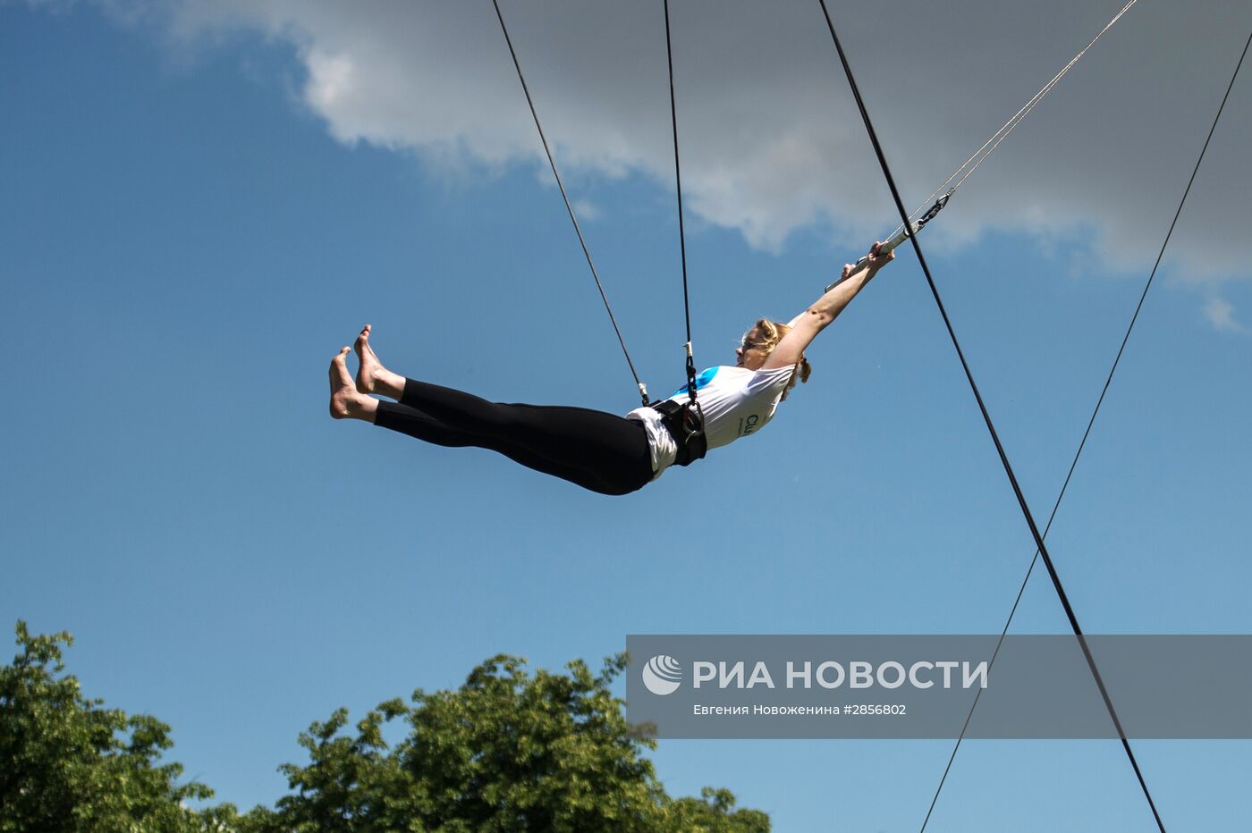 Открытие первой в России трапеции для воздушного полета