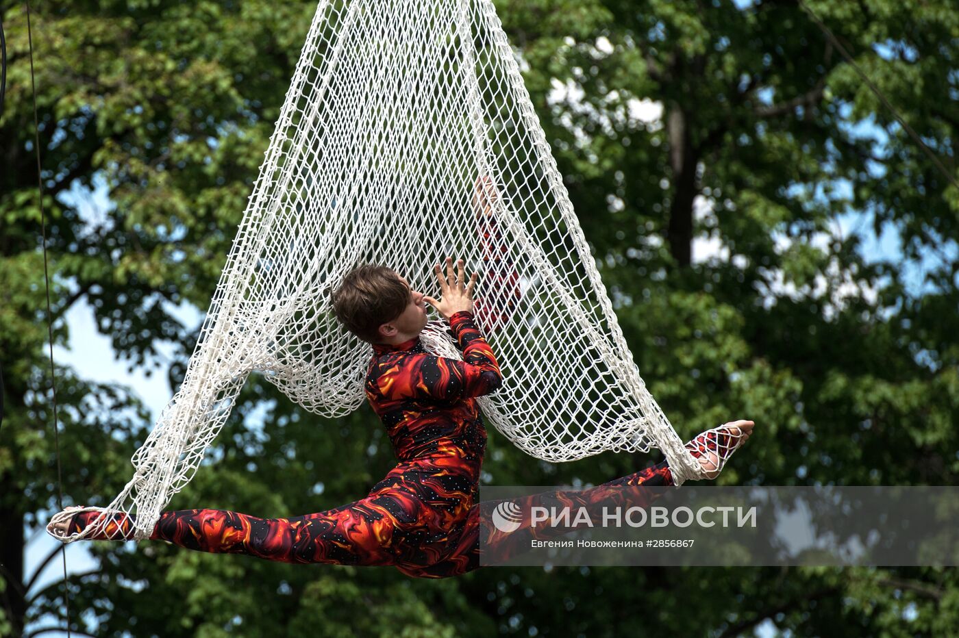 Открытие первой в России трапеции для воздушного полета