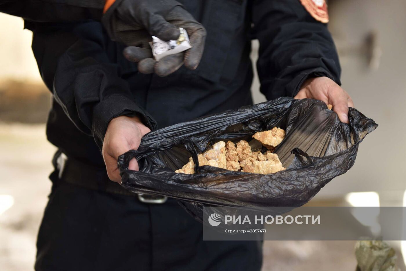 Уничтожение наркотических средств в Таджикистане