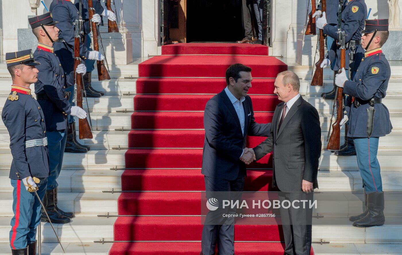 Визит президента РФ В. Путина в Грецию