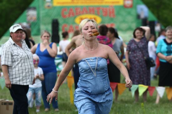 Праздник "Сабантуй" в городах России