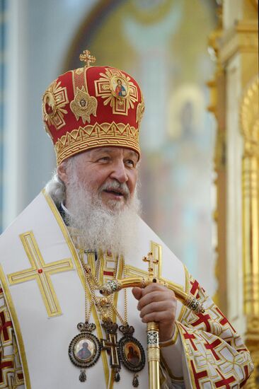 Патриарх Кирилл посетил священную гору Афон