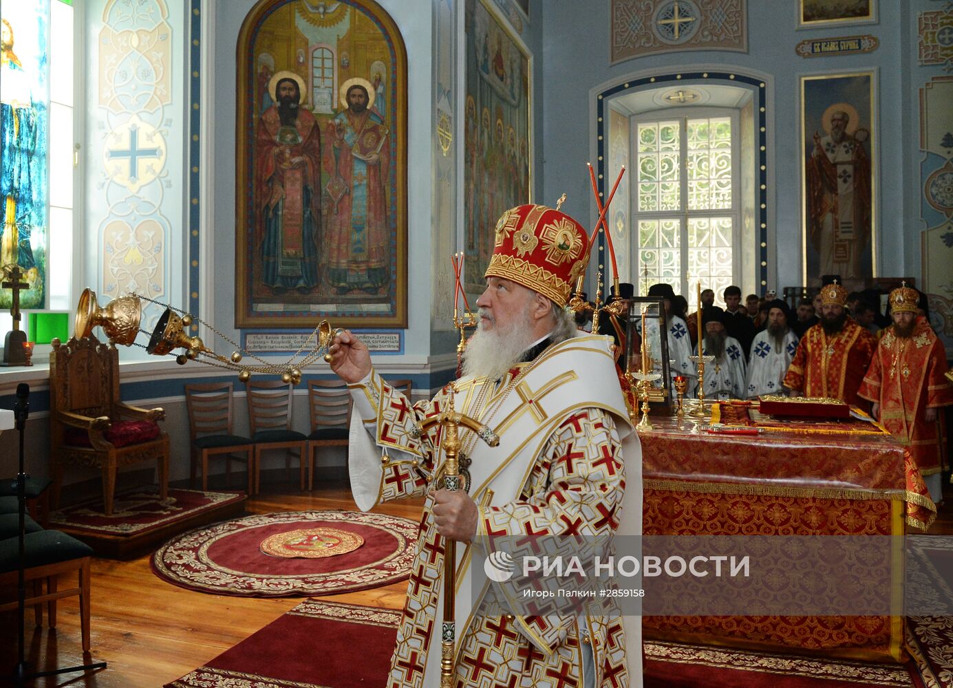 Патриарх Кирилл посетил священную гору Афон
