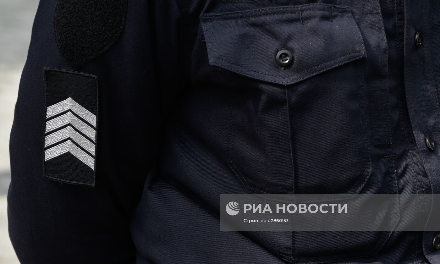 Сотрудники Украинской полиции в Киеве