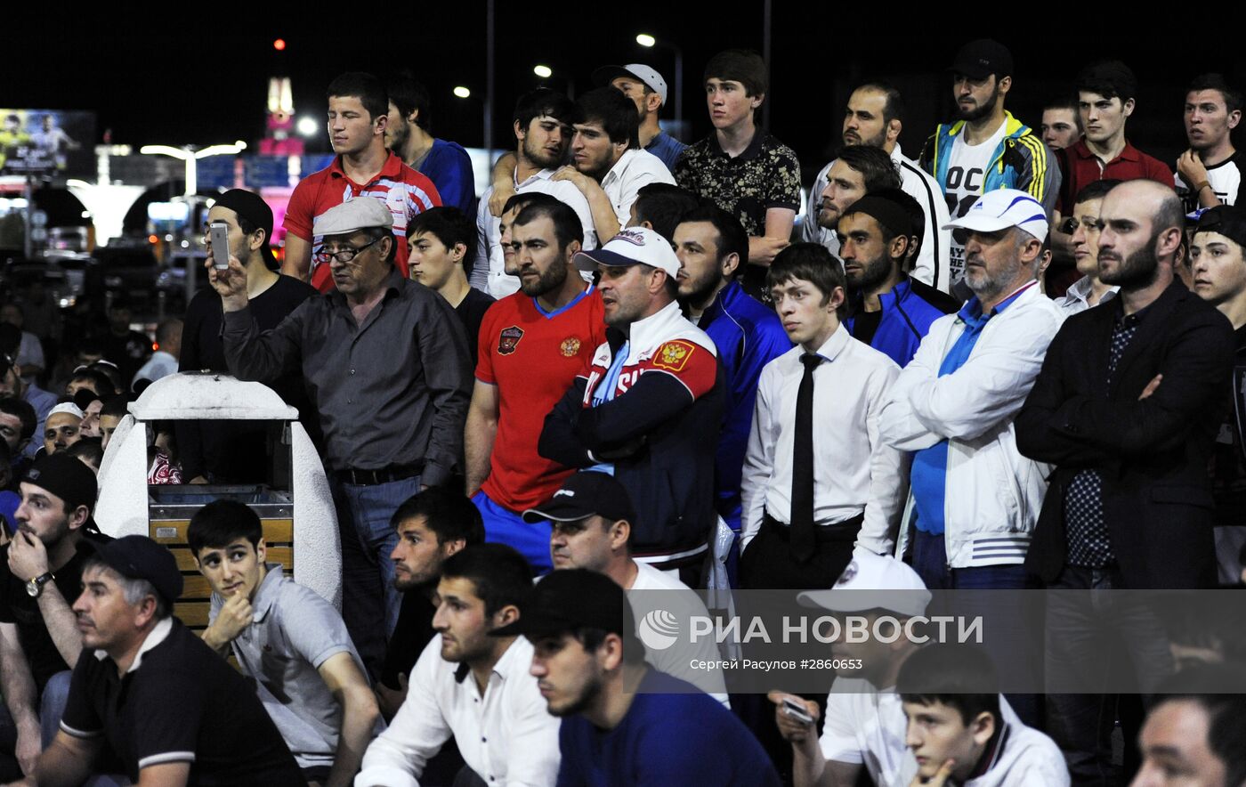 Встреча сборной Дагестана по вольной борьбе с чемпионата России
