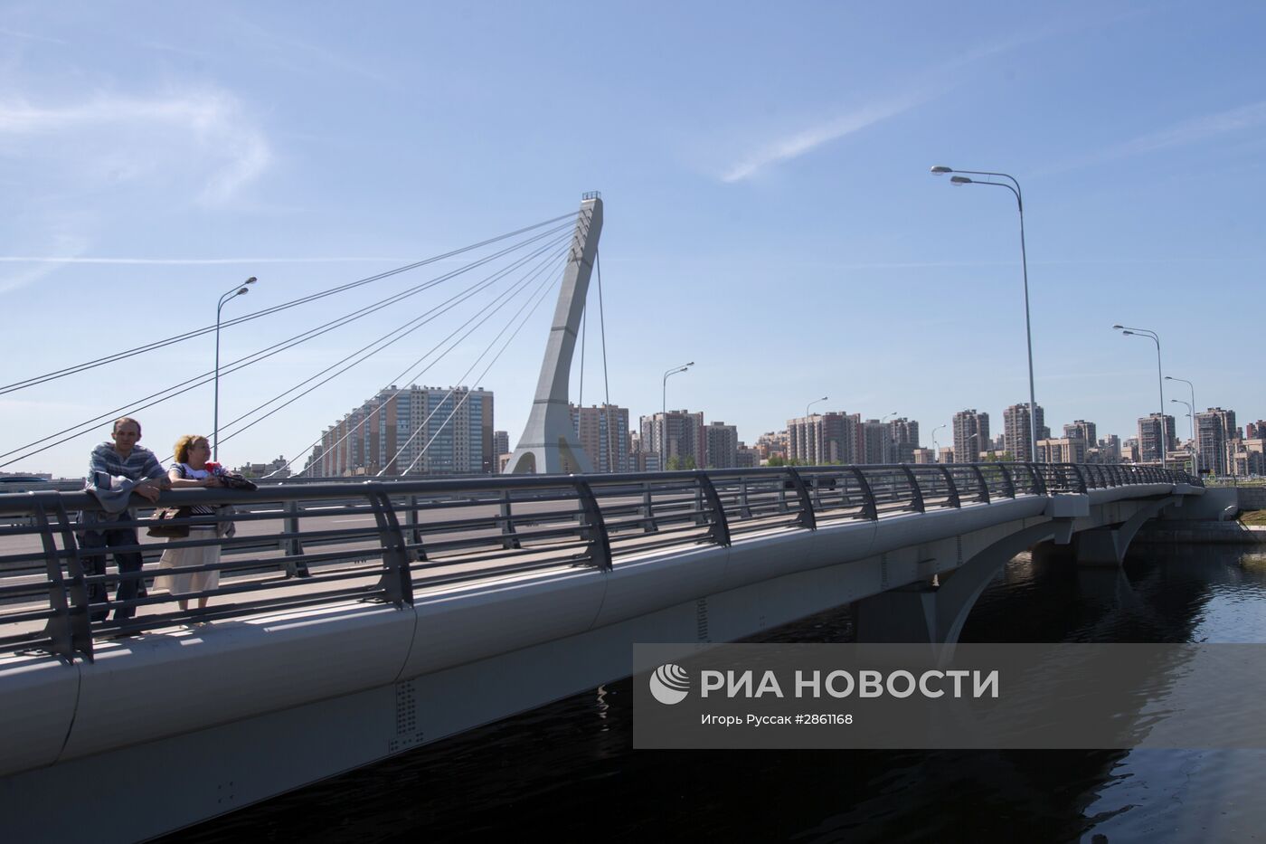 Мост через Дудергофский канал в Санкт-Петербурге