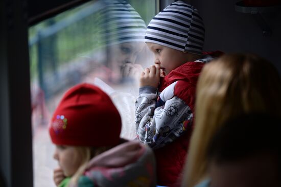 Открытие летнего сезона детской железной дороги в Новосибирске