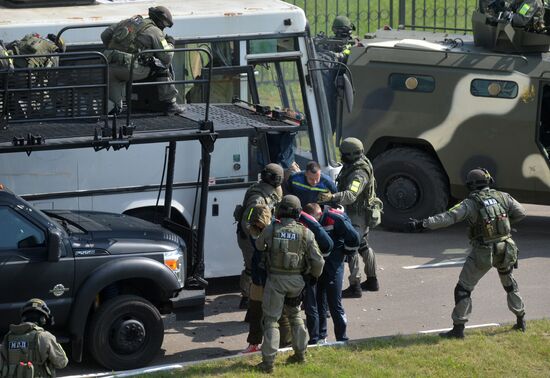 Антитеррористические учения спецназа КГБ Белоруссии