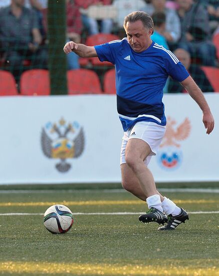 Президент ФИФА Д. Инфантино принял участие в товарищеском матче по футболу