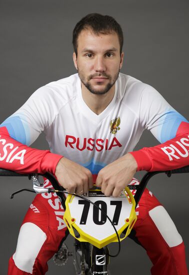Члены олимпийской сборной России по велоспорту в дисциплине BMX