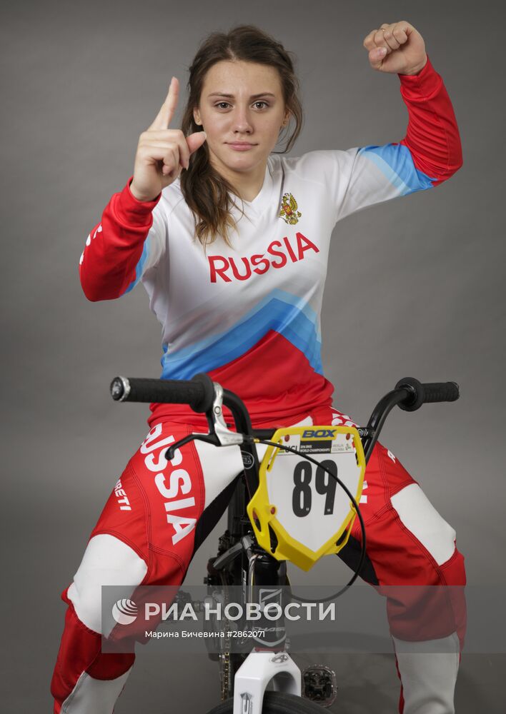 Члены олимпийской сборной России по велоспорту в дисциплине BMX