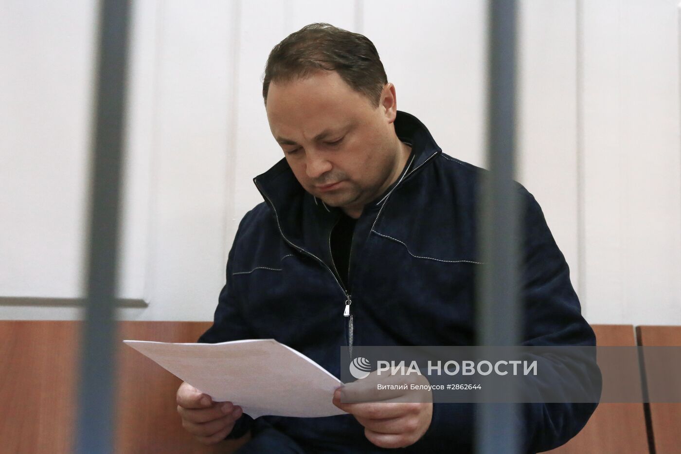 Рассмотрение ходатайства следствия об избрание меры пресечения мэру Владивостока И. Пушкареву в Басманном суде