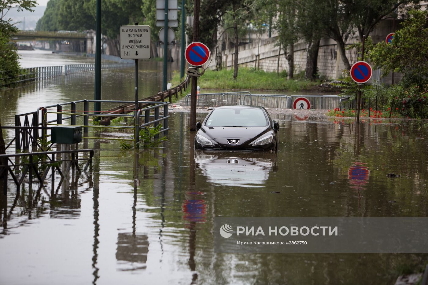 Наводнение в Париже