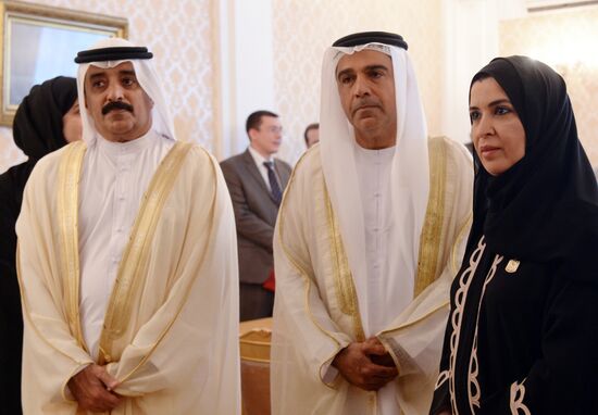 Встреча главы МИД РФ С.Лаврова с Председателем Федерального национального совета Объединенных Арабских Эмиратов А.Аль-Кубейси