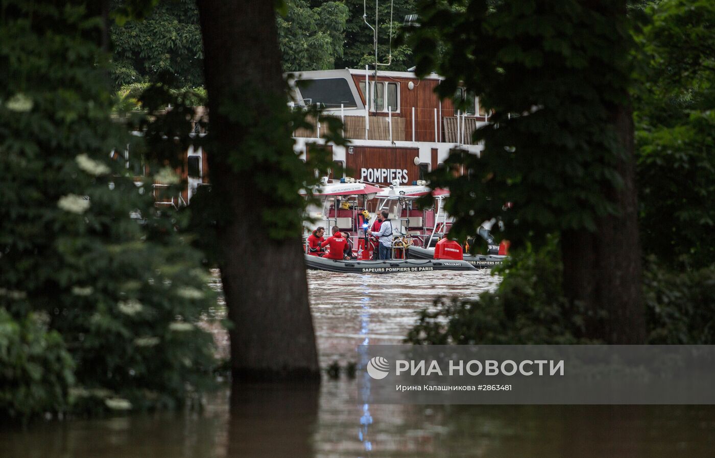 Наводнение в Париже