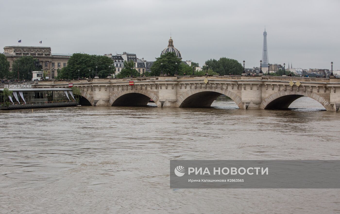 Наводнение в Париже