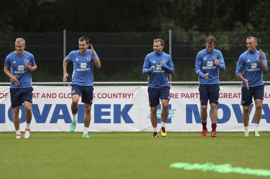 Футбол. Тренировка сборной России