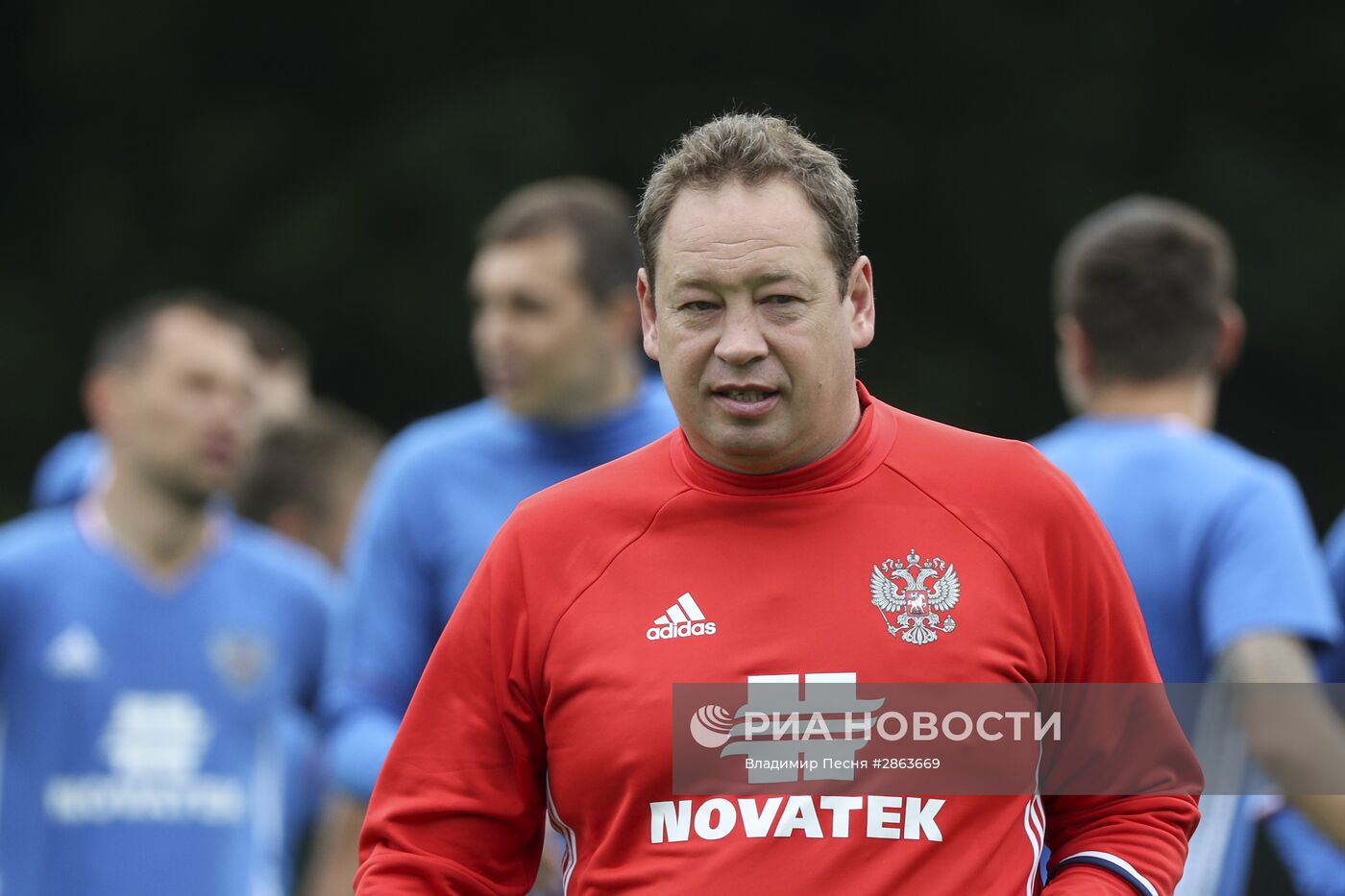 Футбол. Тренировка сборной России