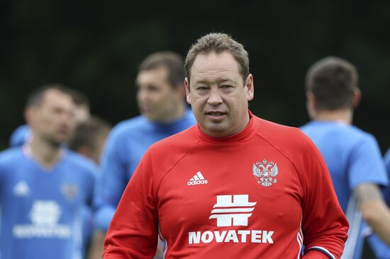 Футбол. Тренировка сборной России