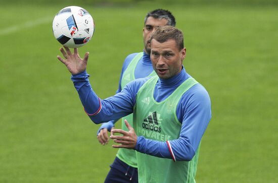 Футбол. Тренировка сборной России