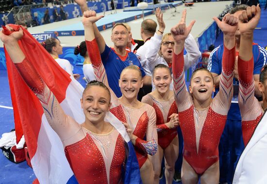 Спортивная гимнастика. Чемпионат Европы. Женщины. Командное первенство