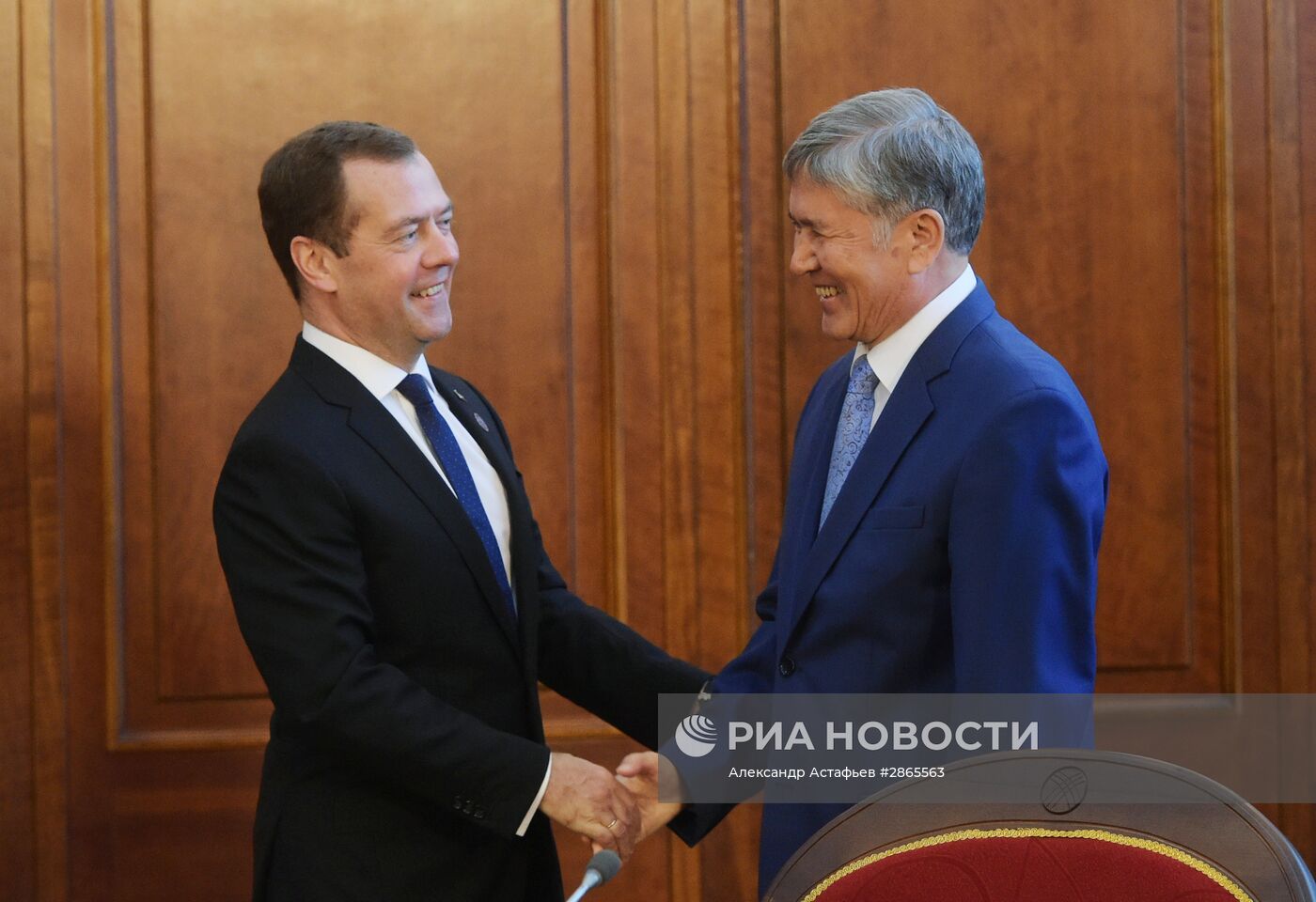 Официальный визит премьер-министра РФ Д. Медведева в Киргизию. День второй