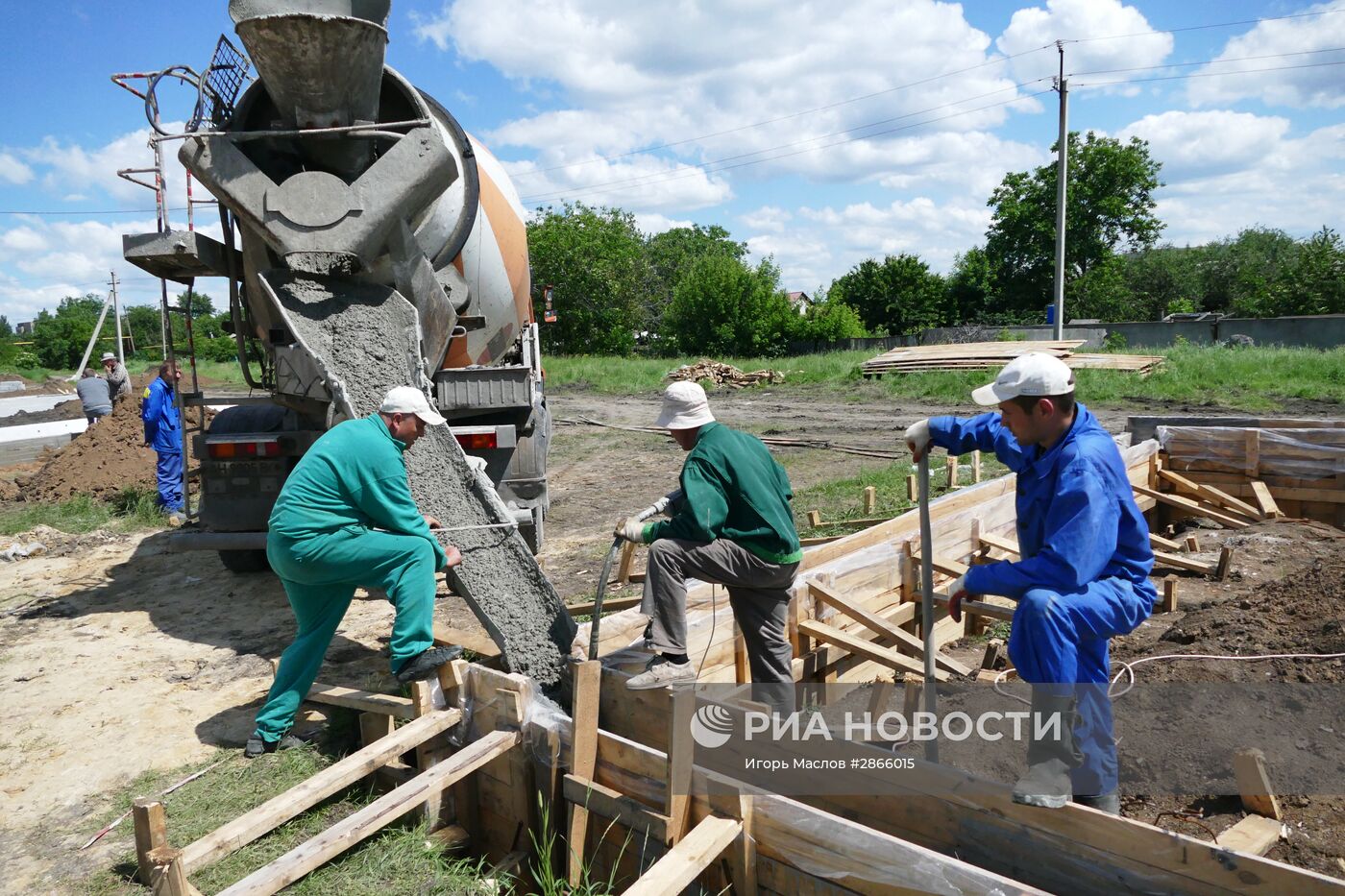 Строительство жилых домов в Донецке