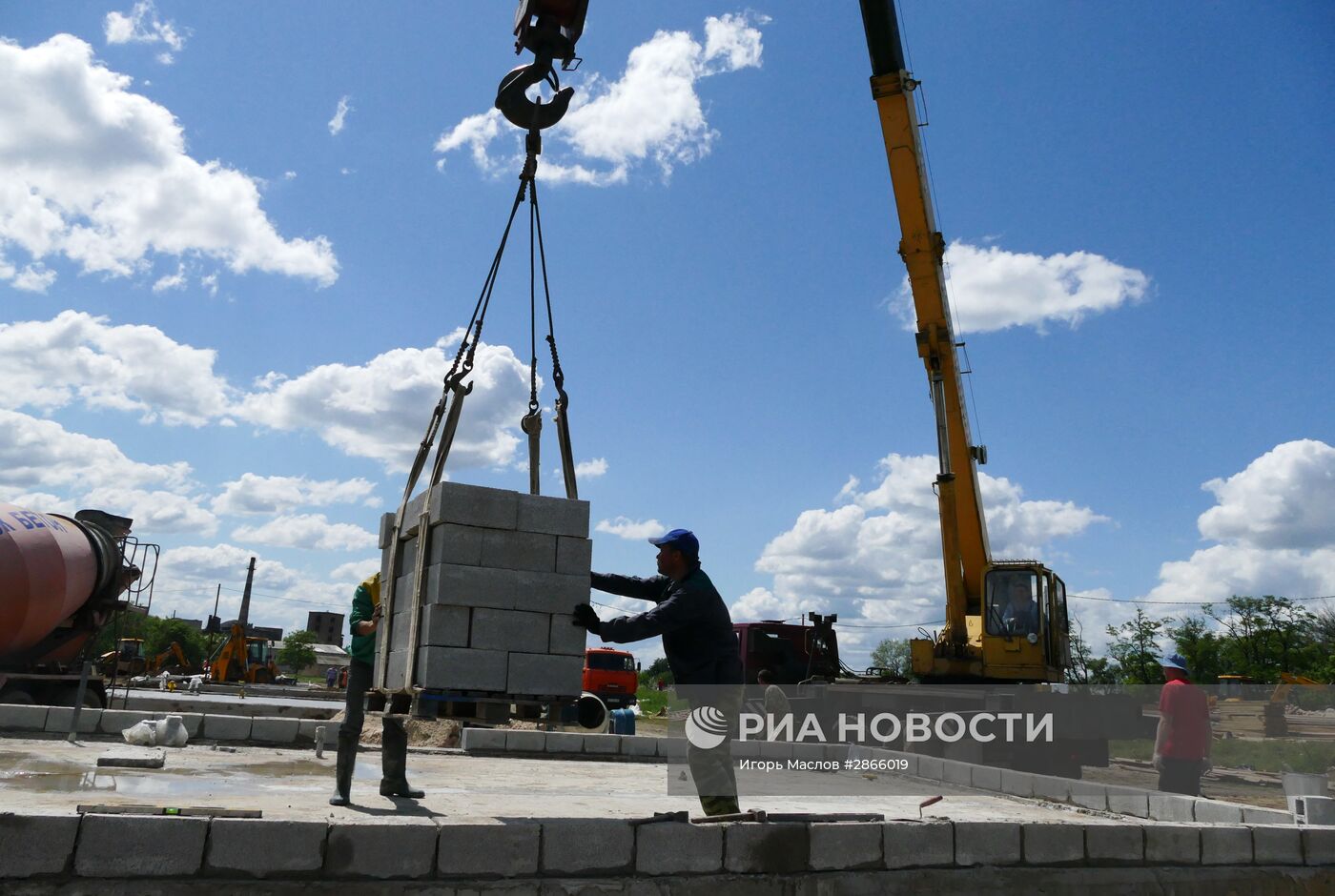 Строительство жилых домов в Донецке