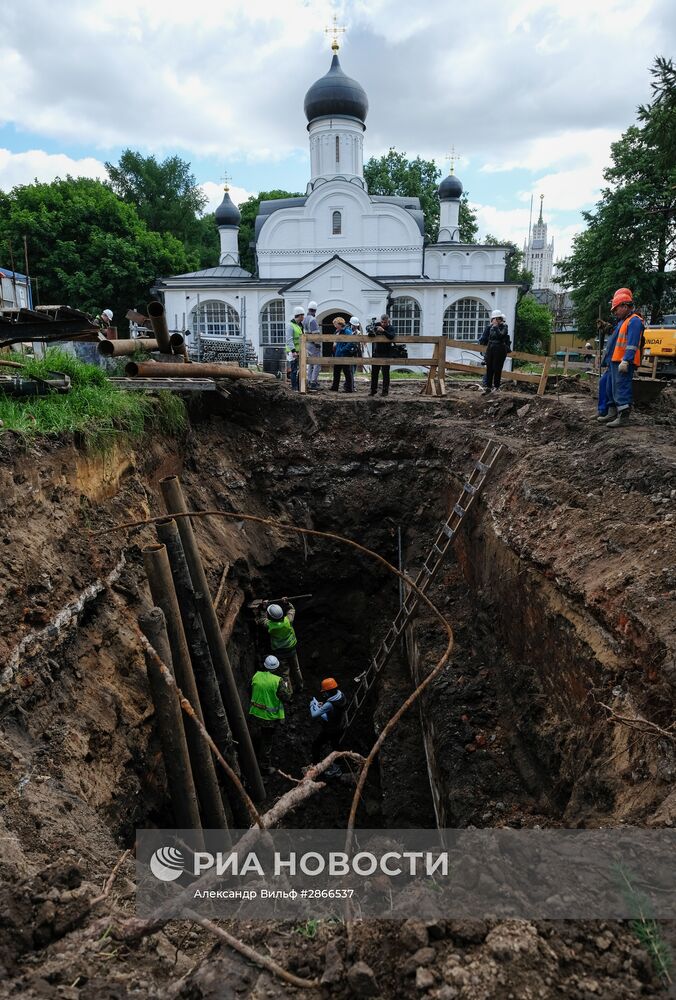 Археологические раскопки в Зарядье