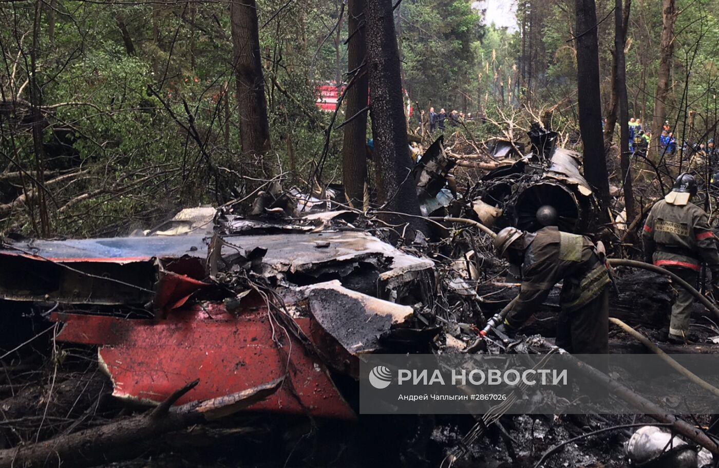 Крушение истребителя Су-27 в Подмосковье