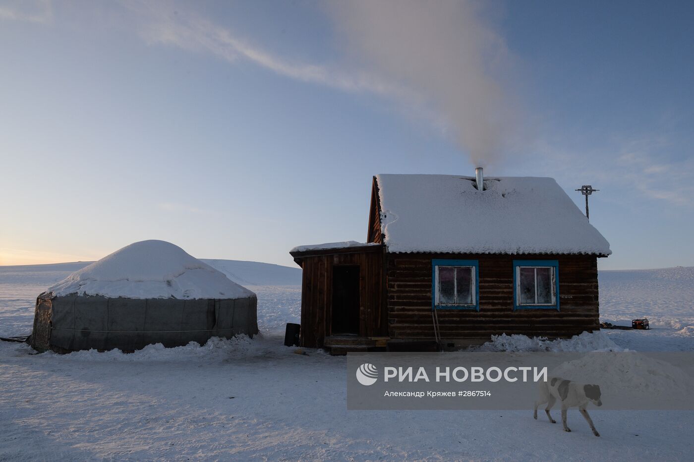 Зимние чабанские стоянки в Республике Тыва